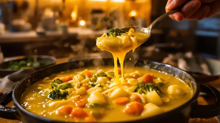 Käse-Gemüsesuppe: cremig, würzig und so sättigend, dass ich nur eine Schüssel brauche