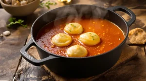 Einfach & raffiniert: Meine Tomatensuppe mit Parmesan-Klößchen, die immer gelingt