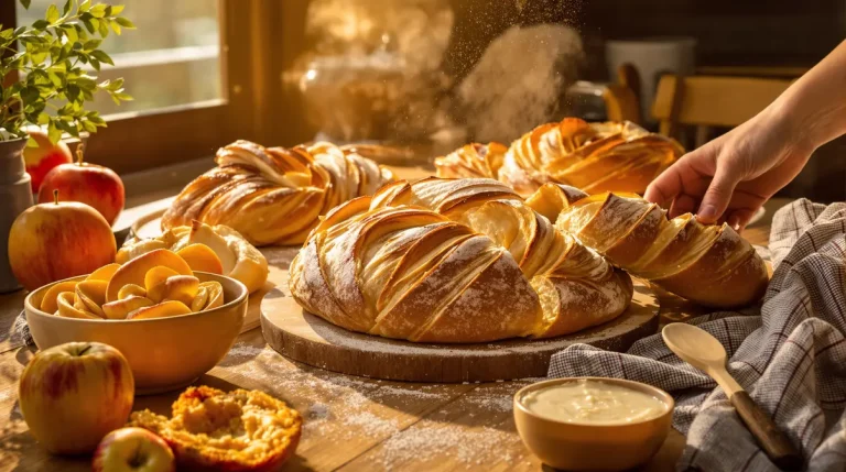 Fluffiges Hefegebäck: Zimtschnecken mit Apfelstückchen und cremigem Frischkäse-Zitronen-Frosting