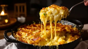 Kartoffeln, Lauch und Käse: So mache ich einen schnellen, extra cremigen Auflauf