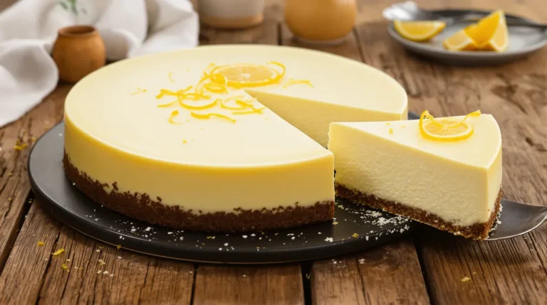 Saftiger Käsekuchen ohne Boden mit Zitronen-Kick: einfach, gelingsicher und immer cremig