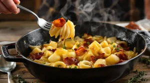 Schnelles Rezept: cremige Lauch-Speck-Pfanne in 10 Minuten – warum sie immer wieder gelingt