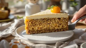 So schön saftig: Unser Oster-Rezept für Rübli-Käsekuchen mit Skyr, das immer gelingt